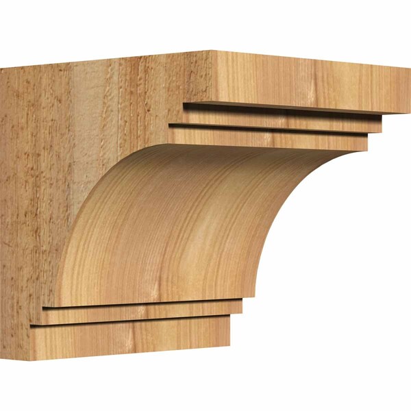 Ekena Millwork Pescadero Rough Sawn Corbel, Western Red Cedar, 6"W x 6"D x 6"H COR06X06X06PEC00RWR - main
